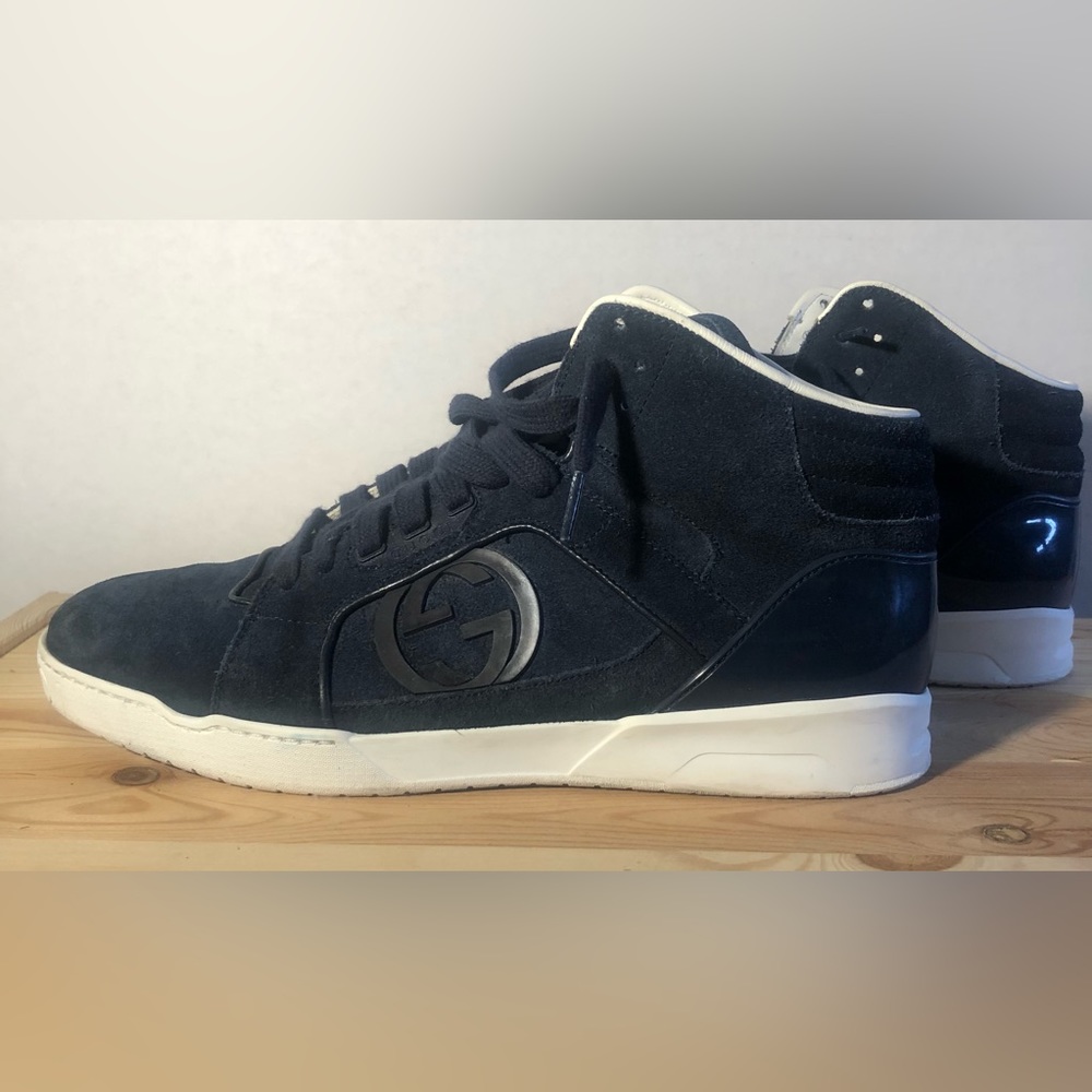 Gucci Suede High Top Sneakers